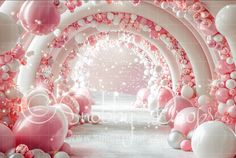 Pink Balloon Arch Backdrop-Fabric Photography Backdrop-Snobby Drops Fabric Backdrops for Photography, Exclusive Designs by Tara Mapes Photography, Enchanted Eye Creations by Tara Mapes, photography backgrounds, photography backdrops, fast shipping, US backdrops, cheap photography backdrops Pink Balloon Arch, Balloon Arch Backdrop, Themed Photography, Cake Smash Backdrop, Fabric Photography, Arch Backdrop, Christmas Backdrops, Pink Balloons, Fabric Backdrop