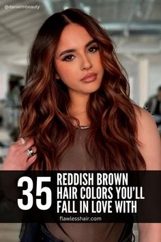 Auburn Hair With Copper Balayage Fall Auburn Hair, Two Tone Hair Color Ideas, Copper Highlights On Brown Hair, Auburn Red Hair Color, Hair Color Auburn Brown, Fall Red Hair, Auburn Hair With Highlights, Deep Auburn Hair, Red Highlights In Brown Hair