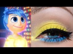 PIXAR'S INSIDE OUT- Joy Inspired Makeup Tutorial - YouTube Joy Inside Out Makeup Look, Inside Out 2 Makeup Ideas, Inside Out Inspired Makeup, Inside Out Makeup Ideas, Joy Makeup Inside Out, Fall Inspired Makeup Looks, Inside Out 2 Makeup, Inside Out Makeup Looks, Movie Inspired Makeup