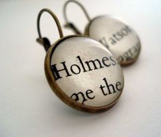 Hey, I found this really awesome Etsy listing at https://www.etsy.com/listing/211234235/holmes-and-watson-earrings-book Ebola Holmes, Indie Closet, Bookshelf Quilt, Holmes And Watson, Literary Jewelry, Literature Gifts, Book Merch, Geek Clothes, Sherlock Fandom