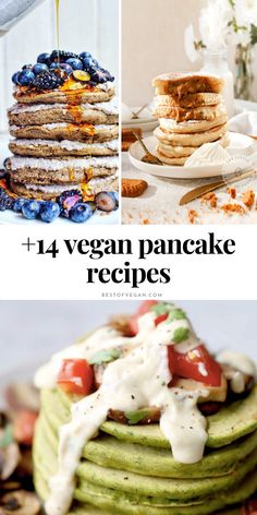 Experience a breakfast revolution with our collection of 'The Best Vegan Pancakes: 14+ Easy and Fluffy Recipes'. Every bite is an explosion of flavor and a testament to the power of plant-based ingredients. Get ready to flip your world upside down. Get the recipes now. Vegan French Recipes, Easy Vegan Pancakes, Vegan Pancake Recipe, Best Vegan Pancakes, Vegan Pancakes Easy, Easy Vegan Breakfast, Vegan Breakfast Options, Vegan Pancake Recipes, Vegetarian Sweets