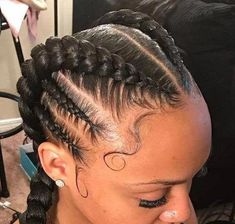 Braided Wig, Girls Hairstyles Braids, Natural Hair Braids, Cornrow