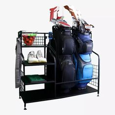 Izzo Golf Garage Organizer | PGA TOUR Superstore Golf Equipment Storage, Golf Garage, Golf Storage, Garage Organizer, Garage Organize, Equipment Storage, Garage Storage Organization, Custom Golf, Golf Gloves