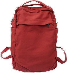 Large Capacity Casual Backpack For Students, Casual Large Capacity Backpack For Back To School, Casual Student Softback Backpack, Casual Cotton Student Backpack, Casual Large Capacity Backpack For School, Casual Student Backpack With Softback, Casual Solid Color School Backpack, Casual Solid Backpack For Students, Casual Red Backpack Large Capacity