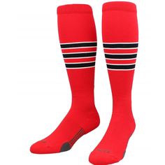 Tck Performace Unisex Red Sock New With Tag, Never Worn. #Tds249p Gray Leg Warmers, Red Fishnets, Knitted Boot Cuffs, Fleece Boots, Stance Socks, Printed Tights, Knit Boots, Fishnet Stockings, Reebok Women