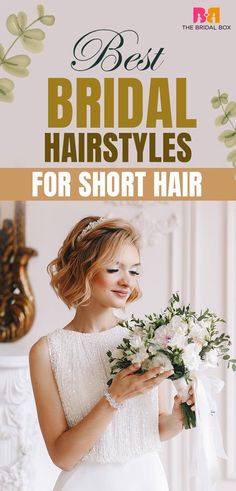 the best bridal hairstyles for short hair - book cover with woman in white dress holding flowers