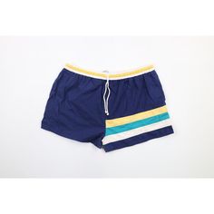 Vtg 90s Streetwear Mens XL Faded Striped Color Block Lined Shorts Swim Trunks Mens Shorts Has color fade. Rip on the inside liner Mens size XLarge Measurements are: 16 inches across the waist laid flat 2.5 inch inseam 15 inches from top to bottom Blue Cotton US Shipping is FREE Canada is $15 and International is $24 Check out my other items in my store! PR819 Retro Color Block Swimwear, Retro Color Block Bottoms For Summer, Retro Blue Swimming Bottoms, Retro Blue Swim Bottoms, Vintage Blue Shorts For Streetwear, 90s Style Sports Shorts, Vintage Sports Bottoms For Summer, Retro Beach Bottoms With Built-in Shorts, Retro Blue Shorts For The Beach