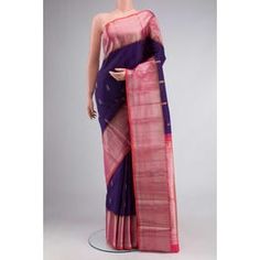 Violet Kanchipuram Silk Saree Kanchipuram Silk Saree, Mysore, Coimbatore, Silk Crepe, The Body, Pure Silk, Silk Saree, Silk Printing