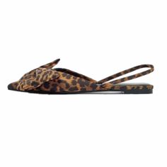 Introducing our Big Ribbon Design Leopard Print Flat Slipper, perfect for those hot summer days. Made with a trendy leopard print design and adorned with a large ribbon, these slippers are not only stylish but comfortable as well. Stay fashionable and cool this summer with our slippers. DETAILS Summer Season Butterfly-knot Style buckle strap Closure Microfiber Upper Material Rubber Outsole Material Bonded Leather Insole Material Poly Urethane Lining Material Pointed toe Ballet flats Designed by Slippers For Summer, Cheetah Print Ballet Flats, Leopard Shoes Flats, Leopard Print Shoes Flats, Animal Print Flats, Flat Slippers, Leopard Print Flats, Normal Body, Asos Leopard Flats 7.5