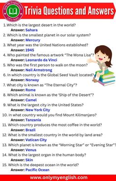 the trivia questions and answers for children to use in their own language book, which is