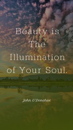 the quote beauty is the illumination of your soul