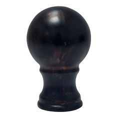 an image of a black knob on a white background in the shape of a ball