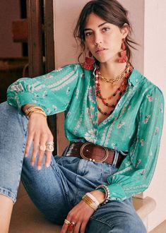 Rok Outfit, Look Boho Chic, Mode Hippie, Stil Boho, Boho Style Outfits, Mode Boho, Mode Vintage, Mode Inspiration, Parisian Style