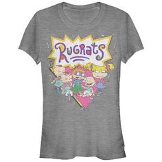 Every day is an adventure when you're hanging out with Tommy and his best friends, the Rugrats! Celebrate your favorite 90's children's cartoon with a retro Nickelodeon Rugrats T-Shirt. All the most courageous toddlers and babies on the block: Tommy Pickles, Chuckie, Phil, Lil, Susie, and Angelica are always up to something fun when they're hanging out with the Reptar, Grandpa Stu, or just using their imaginations. Tommy Pickles, Character Graphic, Slim Fit Shorts, Cartoon Kids, The Block, Nickelodeon, Pickles, Fitness Fashion, Graphic Tee