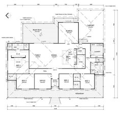 the floor plan for a house with two levels and three rooms, including one bedroom