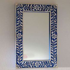 Bone Inlay Mirror Floral Mirror Frame, Modern Mediterranean Decor, Mediterranean Living Rooms, Inlay Mirror, Mediterranean Living Room, Sofa Bar, Mirror Furniture, Bone Inlay Mirror, Mediterranean Interior