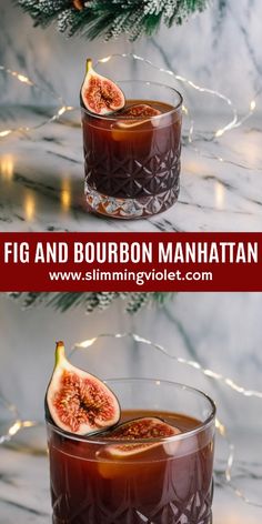 Indulge in a fig and bourbon Manhattan that’s rich, elegant, and perfect for holiday celebrations. The smooth bourbon and sweet fig make this cocktail a standout choice for any festive occasion. Check out the recipe and save this pin for a drink that’s sure to impress your holiday guests! Fig Bourbon Cocktail, Holiday Manhattan Cocktail, Bourbon Martini Recipes, Fig Jam Cocktail, Winter Manhattan Cocktail, Fall Manhattan Cocktail, Black Walnut Bitters Cocktails, Old Fashioned Recipes Cocktail Bourbon, Brown Sugar Bourbon Cocktail