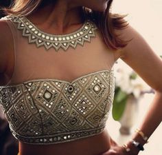 Latest Bridal Blouse Designs, Mirror Work Blouse, Blouse Back Neck Designs, Red Lehenga, Saree Blouse Designs Latest