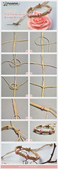 instructions to make a necklace with rope and beads