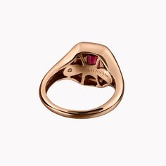 This Shay pinky ring features 18K gold enveloping a baguette cut ruby. Beautiful, seamless gold seems to melt perfectly around your finger. The classic combination of ruby red and polished gold makes a beautiful addition to any stack. Luxury Pink Gold Ruby Ring, Elegant Yellow Gold Ruby Ring With Baguette Diamonds, Elegant Ruby Ring With Baguette Diamonds In Yellow Gold, Luxury Baguette-cut Ruby Ring In Yellow Gold, Elegant Ruby Ring With Baguette Diamonds For Formal Events, Elegant Ruby Ring With Baguette Diamonds For Formal Occasions, Luxury Ruby Ring With Baguette Diamonds For Anniversary, Timeless Polished Ruby Ring, Luxury Ruby Ring Baguette Cut Gift