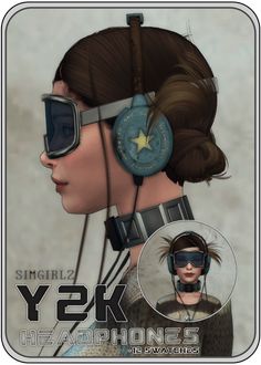 an image of a woman with headphones in her ears and wearing sunglasses on top of her head