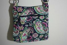 Multicolor Rectangular Bag With Paisley Print, Casual Multicolor Paisley Print Bags, Quilt Bags, Cross Purses, Quilted Bag, Vera Wang, Colorful Flowers, Vera Bradley, Diaper Bag