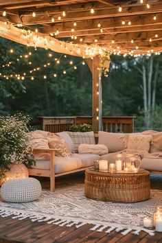 5 Tips for Deck Design with Lighting Deck With Lights, Lights On Deck, Screened In Porch Lighting, Cozy Back Deck, Back Deck Decor, Outdoor Canopy Decorating Ideas, Deck Furniture Ideas, Covered Pergola Patio, Led Deck Lighting