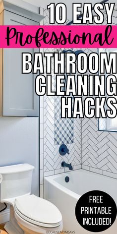 bathroom cleaning hacks that are easy to use