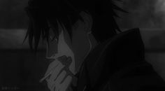 Dark Anime Gif, Anime Goth Boy, Banner Gifs, Black And White Gif, Cross Drawing, Anime Goth, Shadow Drawing, Animated Banners, Body Reference Drawing