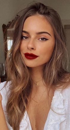 Makeup Bibir, Red Lips Makeup Look, Red Lip Makeup, Bohol, Red Lip, Red Lipstick, Glam Makeup, Pretty Makeup