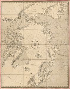 an old map of the arctic region