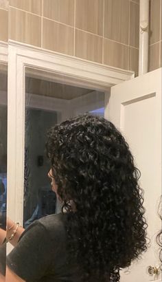 Curly Hair Routine, Long Hair Girl, Curly Hair Tips