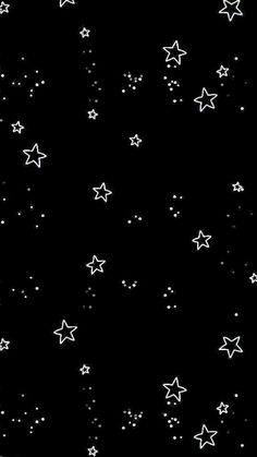 the stars are all over the black background