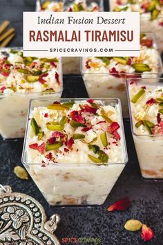 Rasmalai Dessert Cups, Indian Christmas Food, Rasmalai Mousse, Pakistani Sweets, Canadian Baking, Diwali Mithai, Tiramisu Recipes, Pakistani Desserts, Easy Indian Dessert Recipes