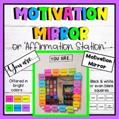 a bulletin board with the words motivation, motivation and motivation written in different colors on it