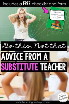 Tips and ideas for how to prepare your class for a substitute teacher. How To Substitute Teach, Substitute Teacher Business Cards Ideas, Substitute Teacher Tips And Tricks, Classroom Management Substitute Teacher, Substitute Teacher Ideas Kindergarten, Substitute Teacher Bag Of Tricks, Substitute Teacher Ideas Elementary Classroom Management, Ideas For Substitute Teachers