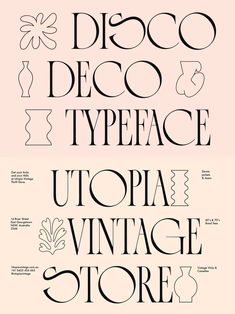 Disco Deco Font 1920s Branding, Modern Art Deco Graphic Design, Disco Typography, Fonts For Numbers, Disco Font, Artsy Fonts, Songbird Serenade, Disco Logo, Art Deco Graphic Design