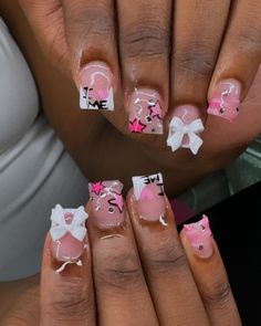 𝐒𝐡𝐨𝐫𝐭 “𝐈🩷𝐌𝐄“ 𝐬𝐞𝐭 ~ ~ ~ #explore #explorepage #nails #nailinspo #nailaddict #nailjunkie #shortnails Nail Ideas For Birthday Short, Pink Short Acrylic Nails Designs, Nail Ideas For Birthday, Short Pink Nails Designs, Natural Nails Short, Short Nails Pink, Pink Short Nails, Gel Polish On Natural Nails, Polish On Natural Nails