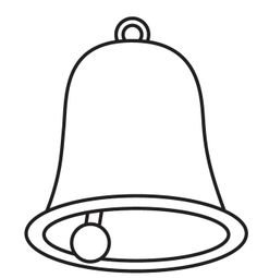 a bell with a ball on it