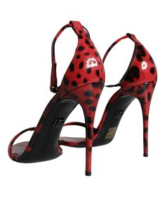 Shop Dolce & Gabbana Red Leopard Leather Ankle Strap Keira Sandals Shoes at Ellie Belle. Pay over time with Affirm. Authentic items. Exceptional customer service. Free 30 Day returns. Model Heels, Black Color Combination, So Kate, Red Leopard, Messenger Bag Backpack, Dolce E Gabbana, Boot Pumps, Heels Sandals, Footwear Design Women