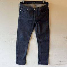 ad eBay - Find many great new & used options and get the best deals for APC New Standard Selvedge Jeans 36"x36 Slim Fit Button Fly 5-Pocket A.P.C. Denim at the best online prices at eBay! Free shipping for many products! Everyday Selvedge Denim Pants, Straight Bottoms With Pockets In Recycled Denim, Straight Recycled Denim Bottoms With Pockets, Everyday Cropped Jeans, Mid-rise Selvedge Cotton Pants, Tapered Dark Wash Jeans With Pockets, Classic Bottoms With Pockets In Recycled Denim, Classic Recycled Denim Bottoms With Pockets, Selvedge Bottoms With Straight Hem For Streetwear