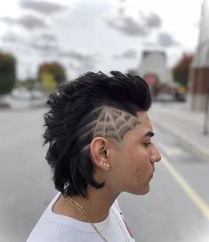 Boys Modern Mullet, Modern Mullet For Men Curly, Modern Mullet Boys, Realistic Haikyuu, Modern Mullet Straight Hair, Men's Hairstyles Short, Hairstyles For Diamond Face Shape, Hairstyles For Diamond Face, Hairstyles With Beard