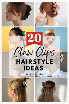 Save this pin for 20 effortlessly chic claw clip hairstyles perfect for any occasion! Elevate your style with these trendy looks. #ClawClipHairstyles #FashionInspo Pinterest Hair