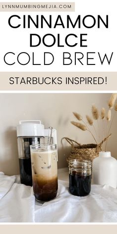 Starbucks Inspired Cinnamon Dolce Cold Brew Coffee | Lynn Mumbing Mejia Cold Brewed Coffee Recipe, Summer Drinks Starbucks, Drink Recipes Starbucks, Coffee Drinks Starbucks, Cold Brew Drinks, Starbucks Drink Recipes, Cold Brew Recipes, Cold Brew Espresso, Starbucks Ground Coffee