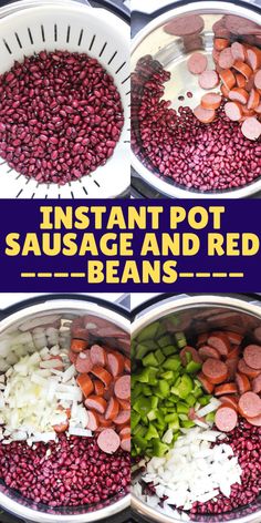 instant pot sausage and red beans are the perfect side dish for any family or friends