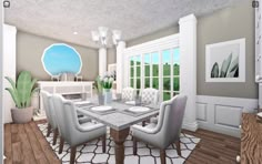 Dining Room Idea Bloxburg, Bloxburg House Dining Room, Bloxburg House Ideas Interior Dining Room, Dining Room Bloxburg Ideas, Cocina Bloxburg, Room Ideas In Bloxburg, Dining Room Ideas Bloxburg, Bloxburg Tutorial, Bloxburg Interior