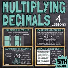 a blackboard with instructions for multiplying fractions on it and the text below