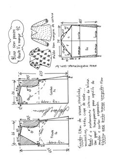 an instruction manual for the sewing pattern