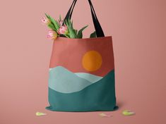 Southwest Desert Sunset Tote Bag 📓 Matching Journal: https://www.etsy.com/listing/1181550775 📒 Matching Spiral: https://www.etsy.com/listing/1181549557 ♥Tote Bags Info: Print both sides | Spot clean only. Tote Bag is available in three sizes: Small: 13x13 inches Medium: 16.03x16.03 inches Large: 18x18 inches 100% Polyester Boxed corners Black cotton handles Black lining/No Inner Pockets Care: Spot Clean with Mild Soap and Water Please Note: TOTES/HANDLES WILL NOT STAND UP STRAIGHT ON THEIR OWN. Design Colors: Keep in mind colors may vary depending on your monitor settings. -Tote Bags are made to order- Please allow 3-6 business days for processing before it ships!  PLEASE NOTE IF ORDERING WITH A COFFEE MUG/NOTEBOOK/JOURNAL THEY WILL SHIP IN SEPARATE PACKAGES. 📓 More Journals: Sage: http Artistic Green Tote Shoulder Bag, Artistic Green Tote Bag, Artistic Handmade Green Bag, Artistic Green Gift Bag, Desert Print, Boho Tote Bag, Boho Tote, Southwest Desert, Desert Sunset