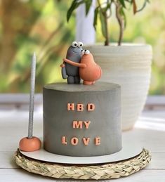 Cake For Boyfriend, Cake For Husband, Cake Cafe, Rainbow Birthday Cake, Elegant Birthday Cakes, Simple Cake Designs, Fondant Cake Toppers